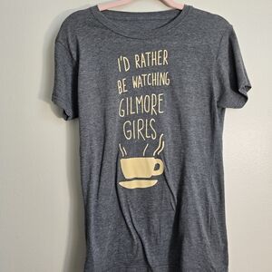 Gilmore Girls Gray Tee with Yellow Print